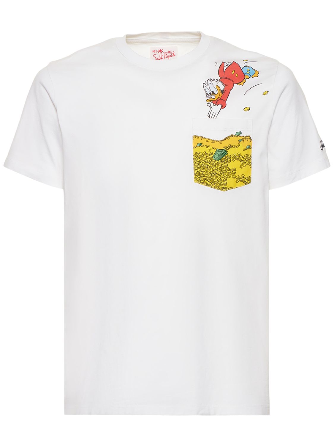T-shirt En Jersey De Coton Imprimé Scrooge - MC2 SAINT BARTH - Modalova
