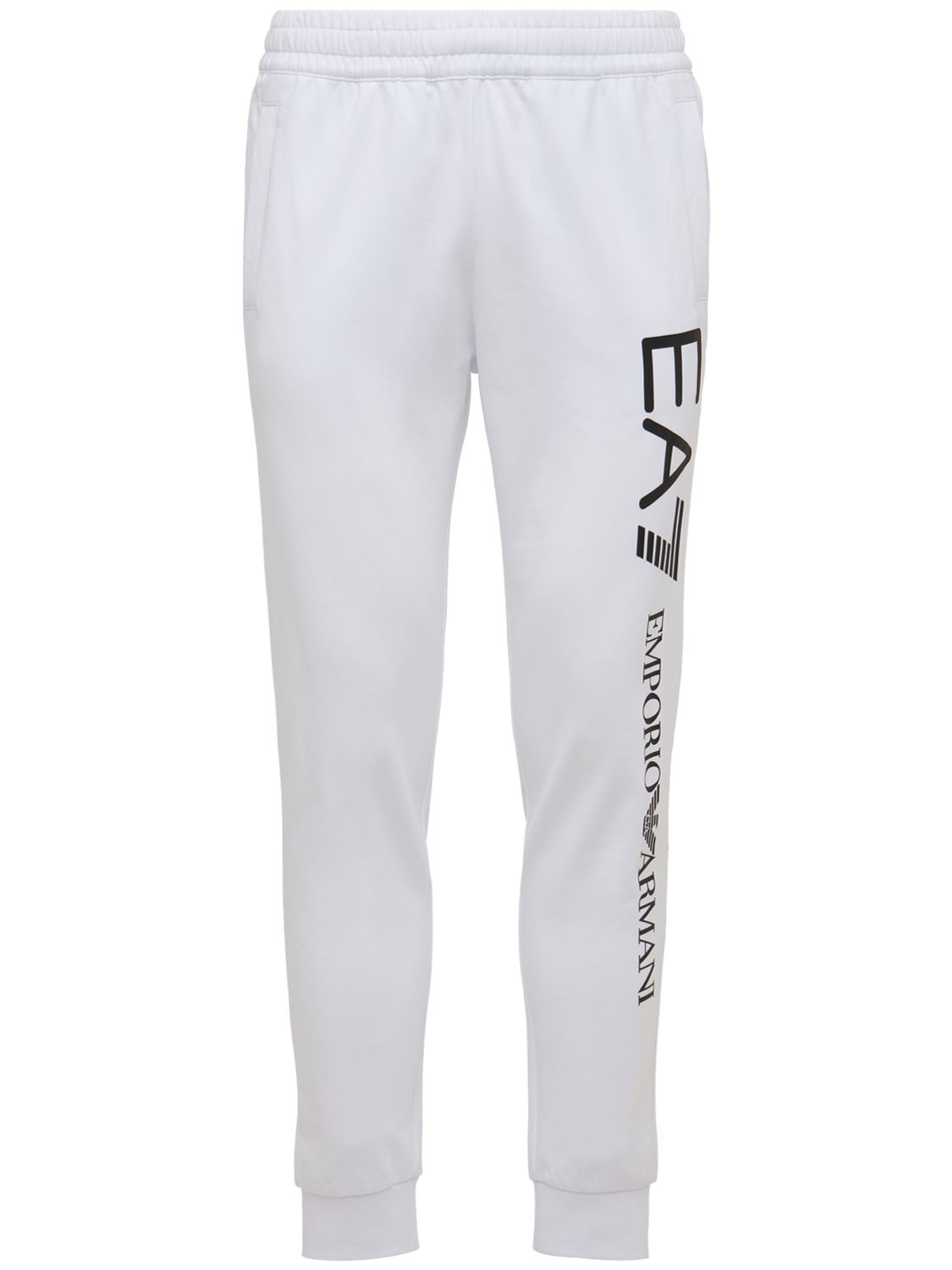 Pantalon Slim En Coton À Logo Series - EA7 EMPORIO ARMANI - Modalova