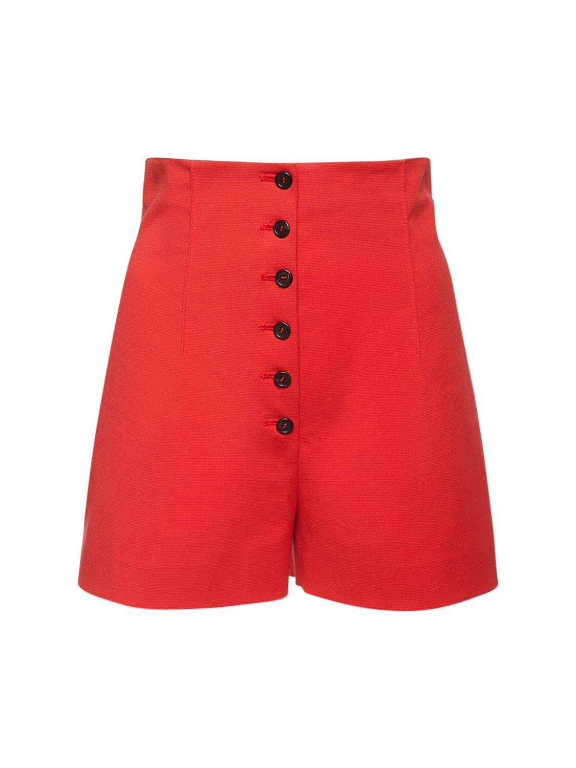 Short En Coton Stretch Taille Haute Coton Philosophy Di Lorenzo Serafini en coloris Noir Femme Vêtements Shorts Mini shorts 