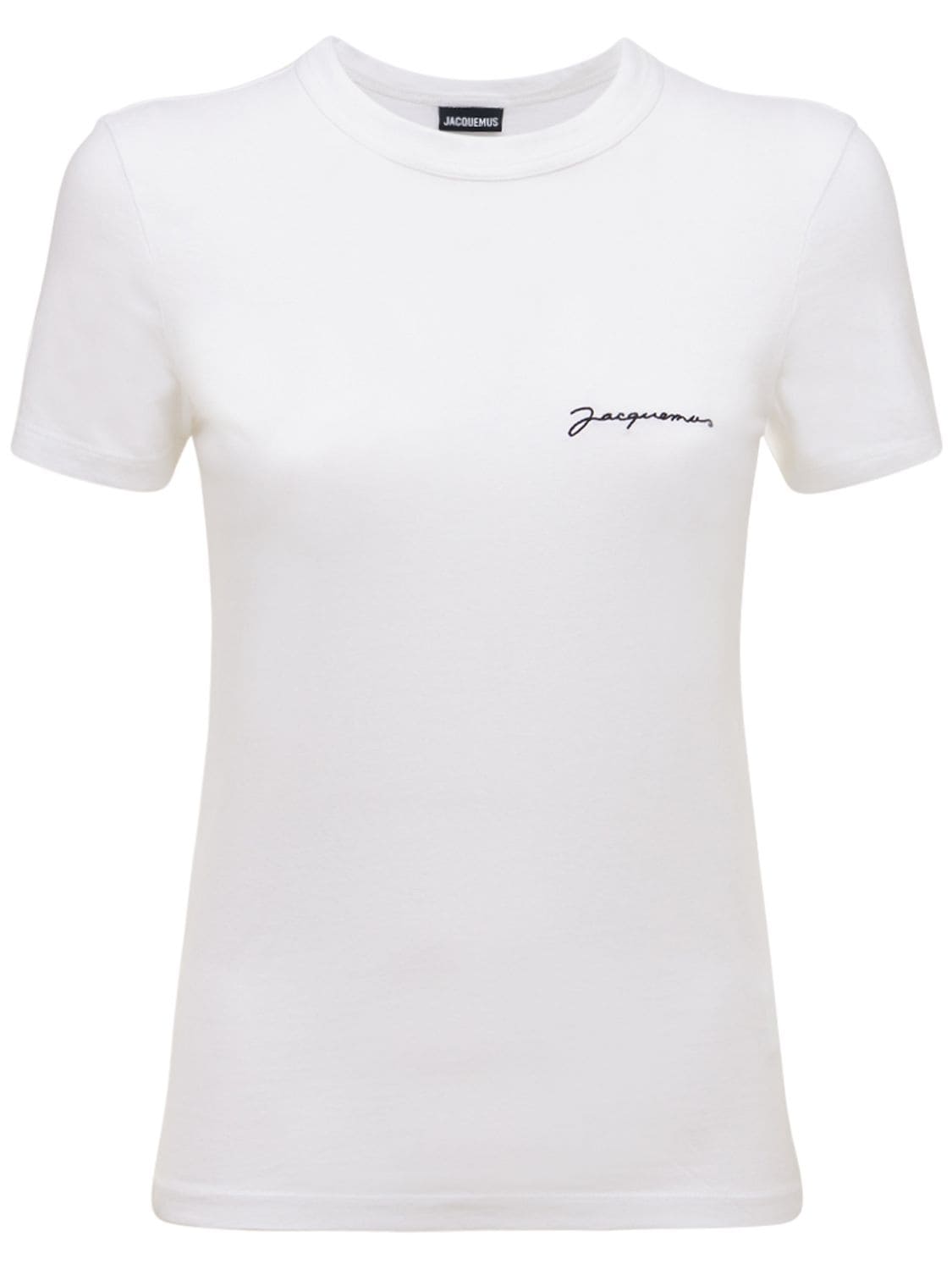 T-shirt En Jersey À Logo Le T-shirt Brode - JACQUEMUS - Modalova