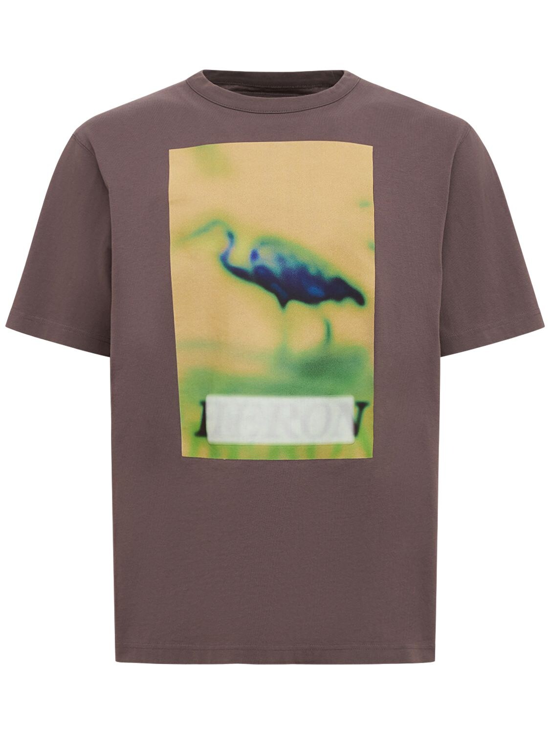 T-shirt En Jersey De Coton Imprimé Heron - HERON PRESTON - Modalova