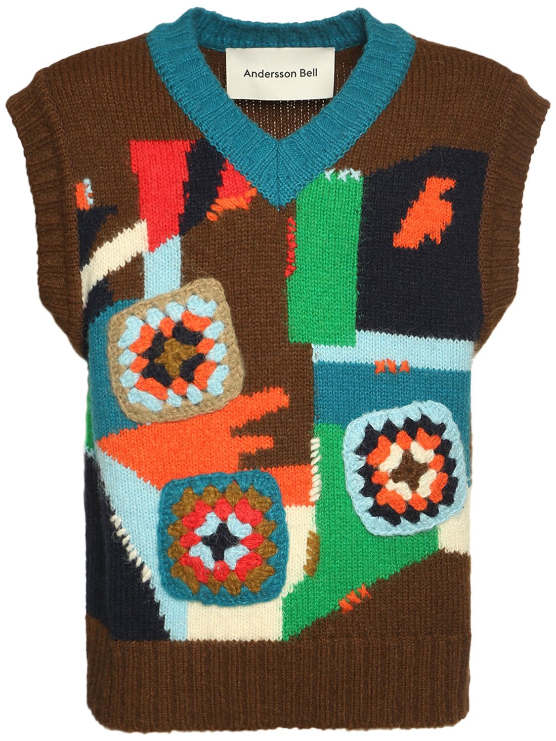 Pull Sans Manches En Crochet D'acrylique Mélangé - ANDERSSON BELL - Modalova