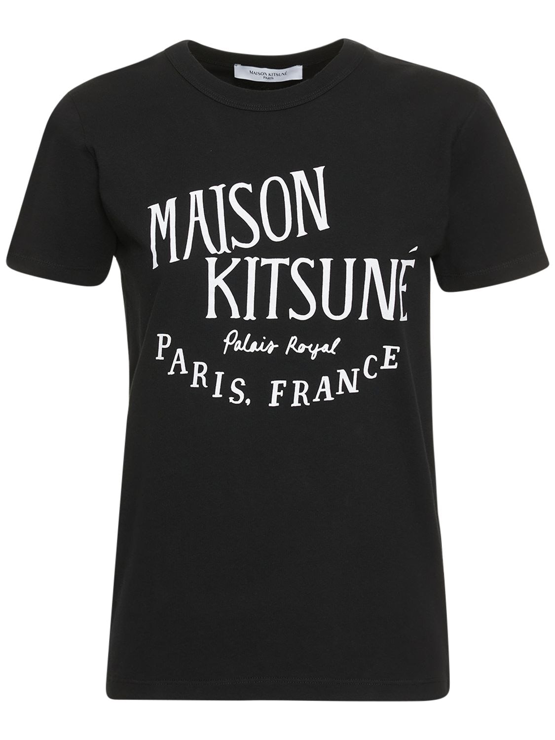 T-shirt En Coton Imprimé Palais Royal - MAISON KITSUNÉ - Modalova