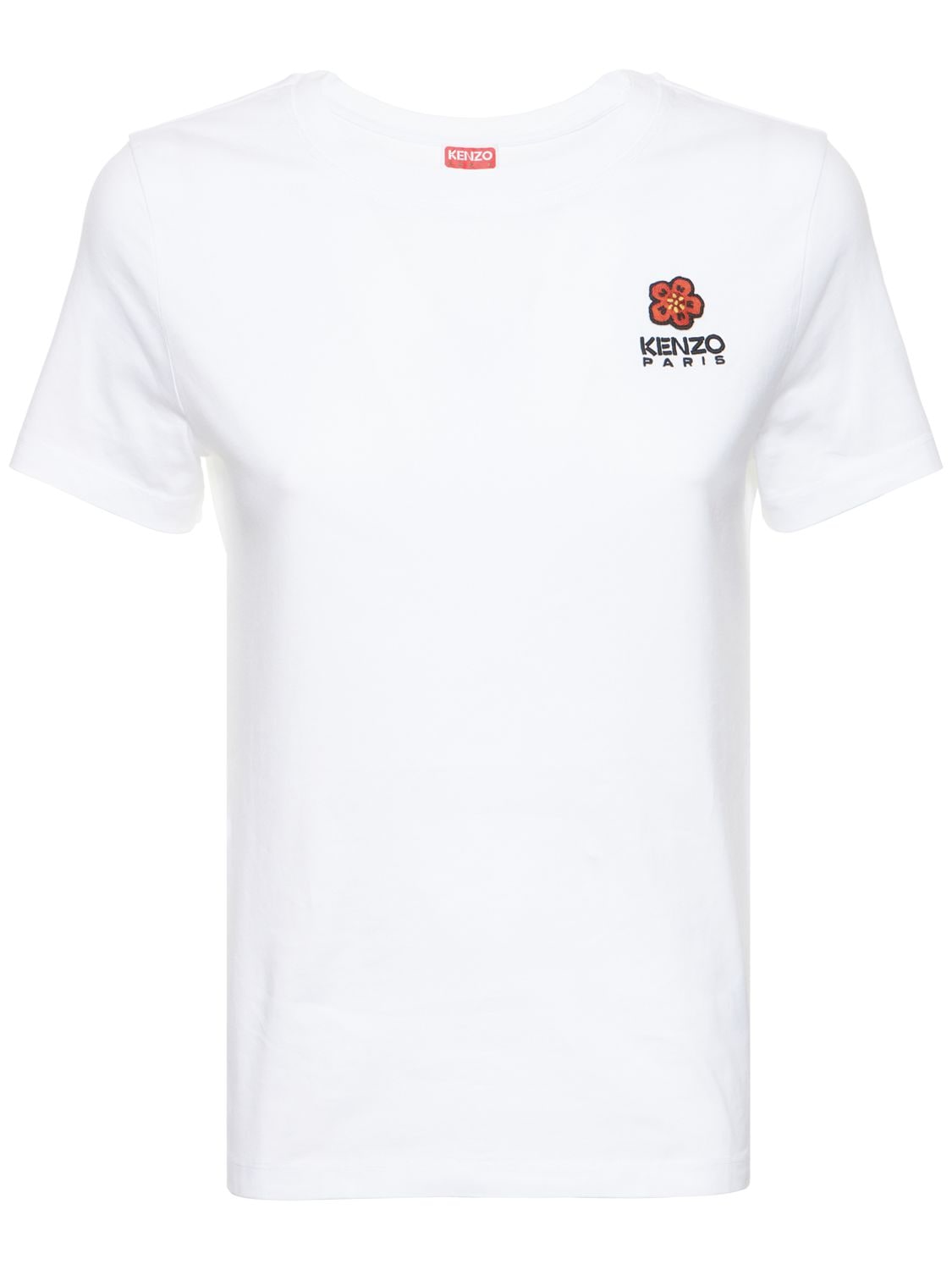 T-shirt En Jersey De Coton À Logo Crest - KENZO PARIS - Modalova