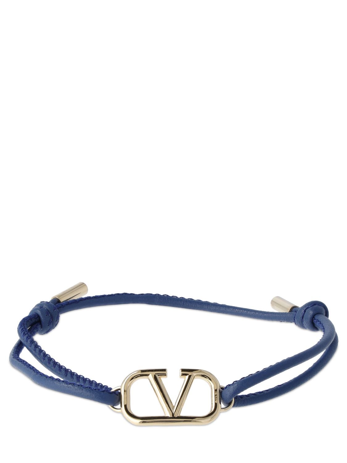 Bracelet Cordon En Cuir V Logo - VALENTINO GARAVANI - Modalova