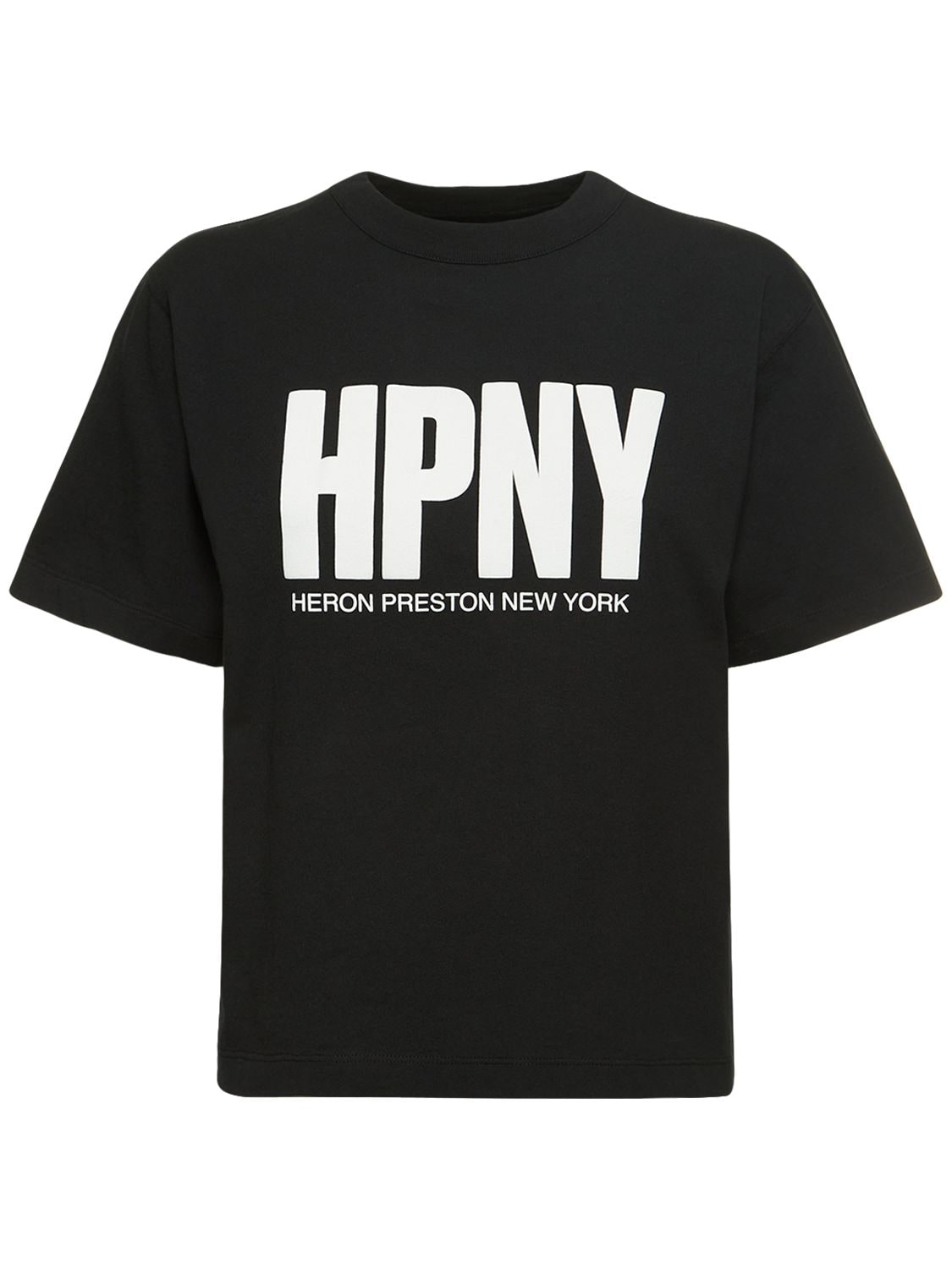T-shirt En Jersey De Coton Mélangé Hpny - HERON PRESTON - Modalova