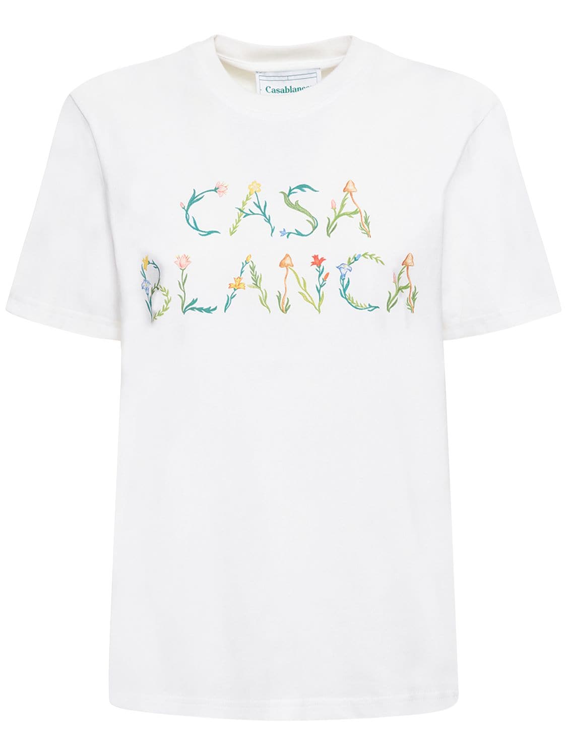 T-shirt En Jersey Imprimé Logo L'arche Fleurie - CASABLANCA - Modalova