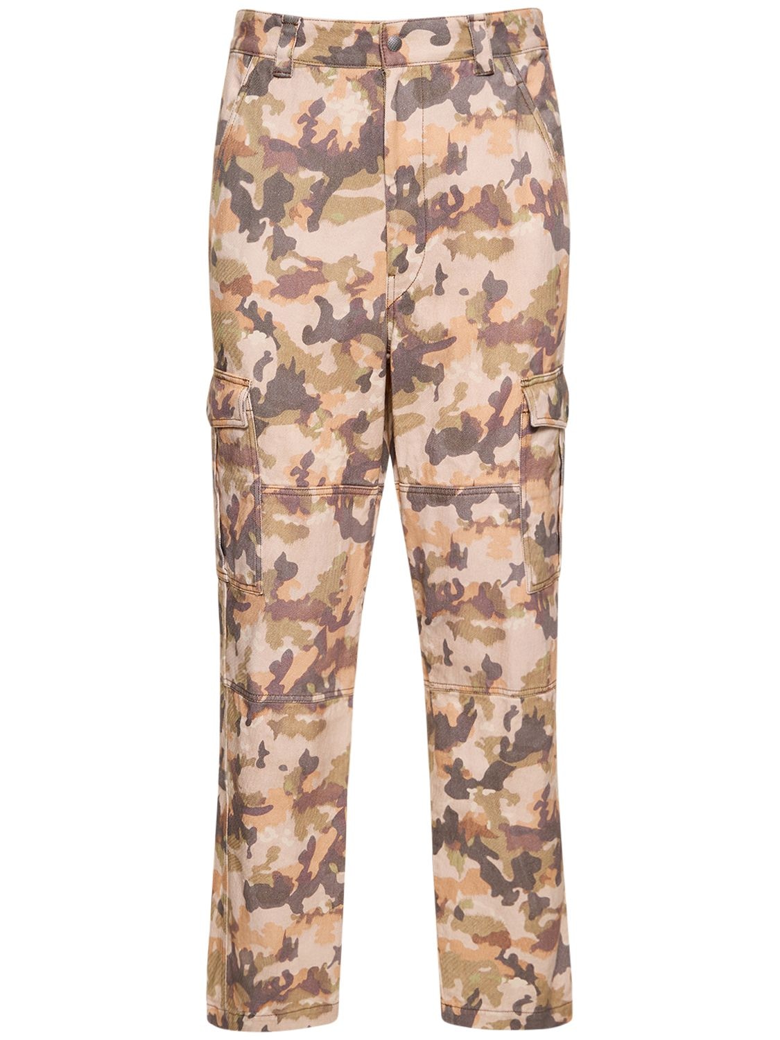 Pantalon Cargo En Coton Camouflage - ISABEL MARANT - Modalova