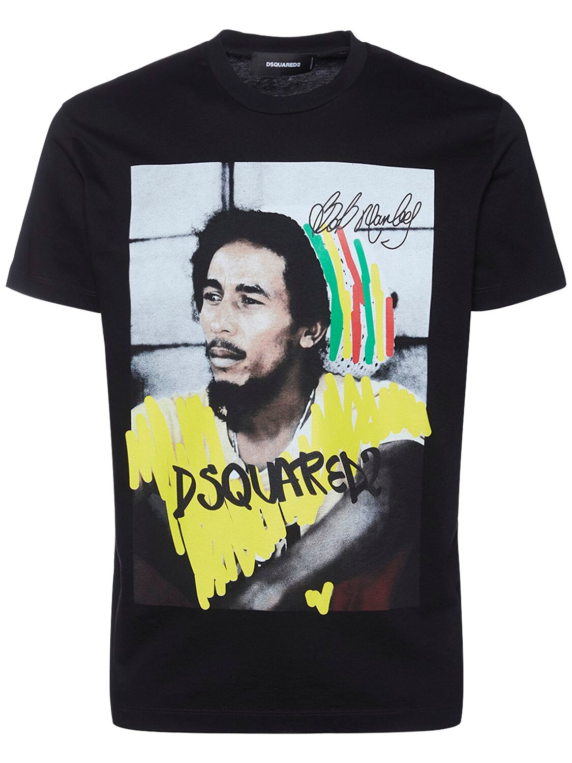 T-shirt En Jersey De Coton Bob Marley - DSQUARED2 - Modalova