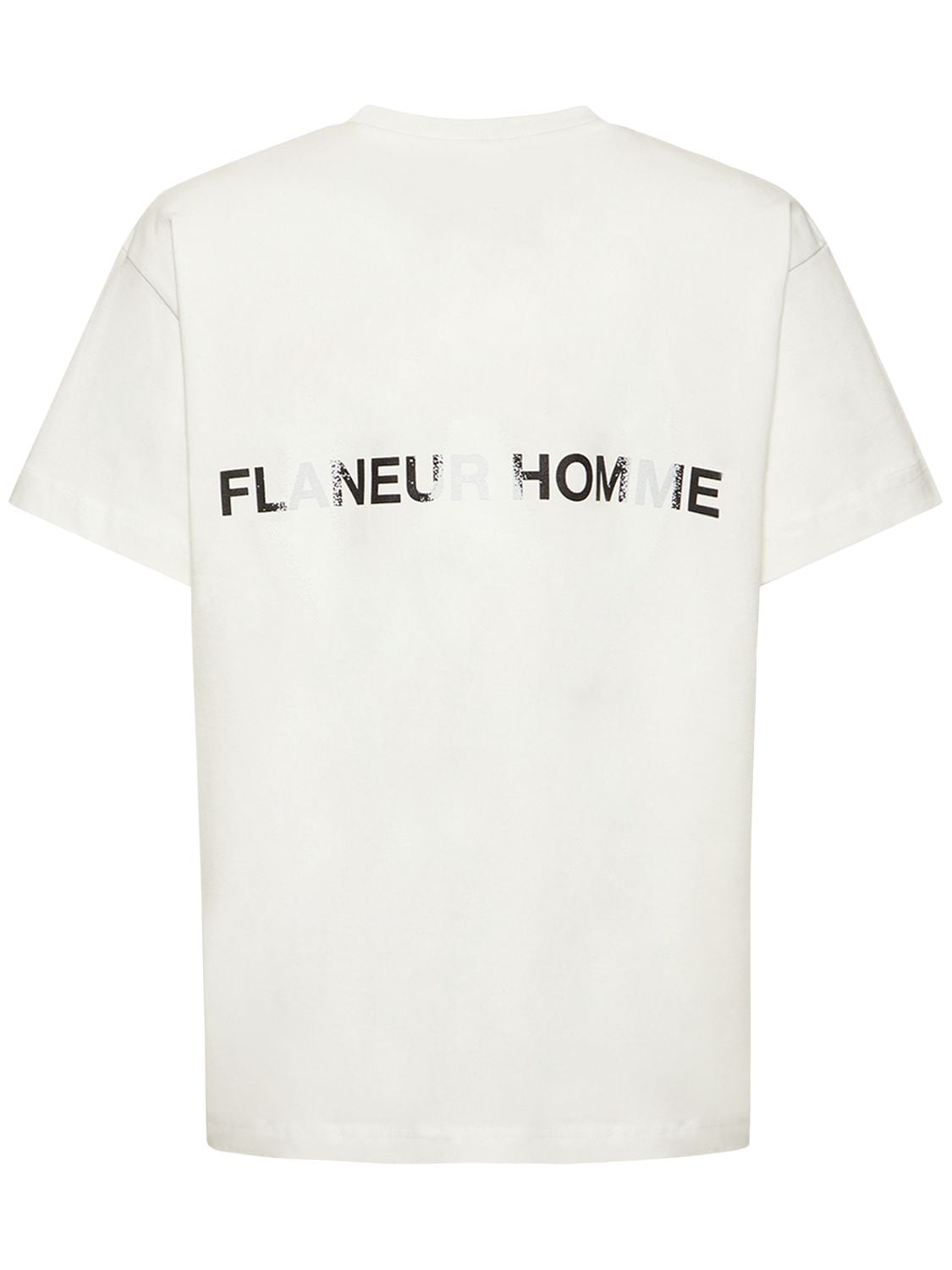 T-shirt En Jersey De Coton À Logo - FLANEUR HOMME - Modalova