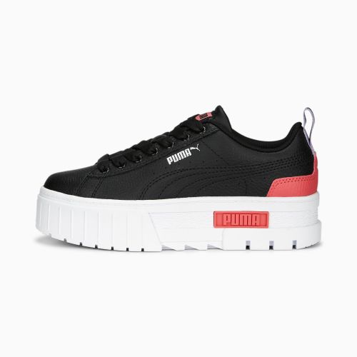 Chaussure Baskets Mayze Leather Enfant et Adolescent, Noir, Taille 38, Chaussures - PUMA - Modalova