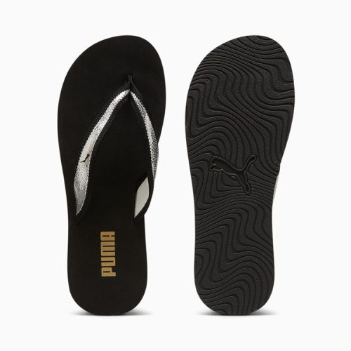 Chaussure Claquettes Sandy Flip , Noir/Argent - PUMA - Modalova