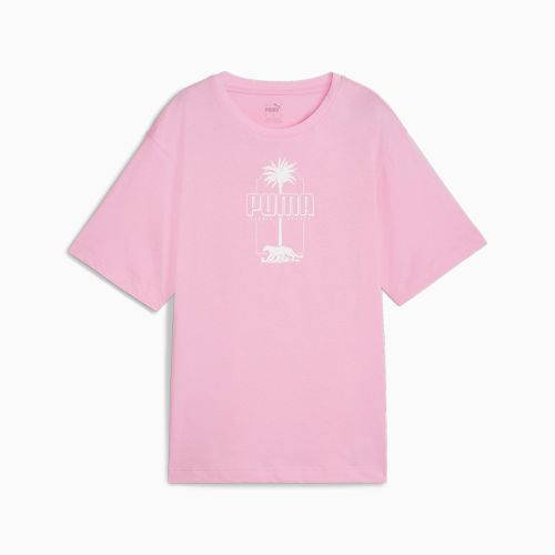 T-Shirt à imprimé Palm Resort ESS+ , Rose - PUMA - Modalova