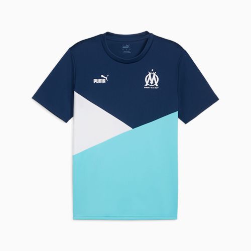 T-Shirt Poly 23/24 Olympique de Marseille, Bleu/Blanc - PUMA - Modalova