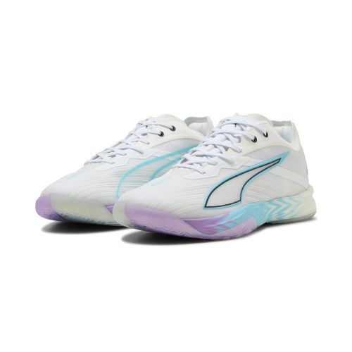 Chaussures de handball Accelerate NITRO™ SQD 5 ENERGY Unisexe, Chaussures, Blanc, 44 - PUMA - Modalova