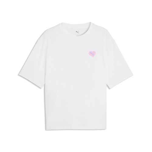 T-shirt boxy à imprimés et fleurs Wardrobe Essentials , Accessoires, Blanc, S - PUMA - Modalova