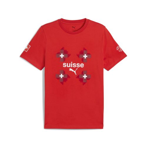 T-shirt FtblCulture Suisse , Sport, Rouge/Blanc, S - PUMA - Modalova