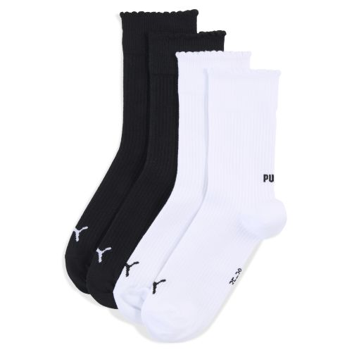 Chaussettes classiques (lot de 2 paires), Blanc/Noir, 39/42 - PUMA - Modalova