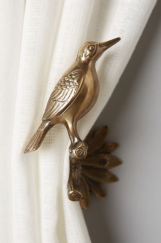 Gilded Aviary Tieback en Brown taille: XS chez - Anthropologie - Modalova