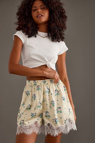 Lace-Trim Pyjama Shorts taille: XS - By Anthropologie - Modalova