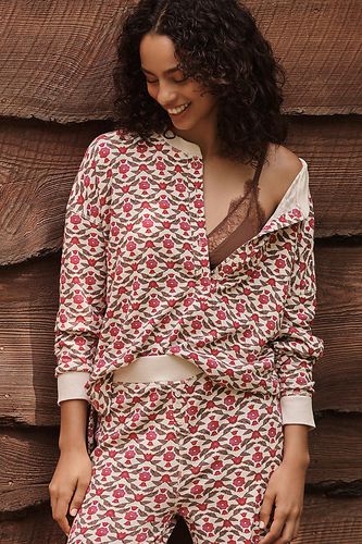 Long-Sleeve Waffle Knit Pyjama Top en taille: XS - By Anthropologie - Modalova