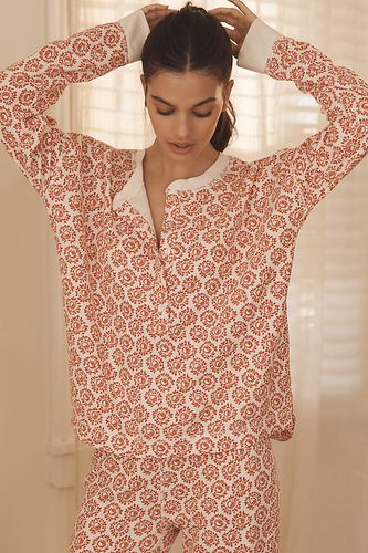 Haut de pyjama à manches longues en maille gaufrée taille: XS - By Anthropologie - Modalova