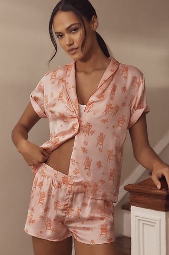 Short de pyjama imprimé soyeux en taille: XS - By Anthropologie - Modalova