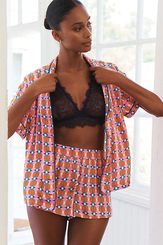 Haut de pyjama à motifs soyeux en Pink, taille: M - Par Anthropologie - Modalova