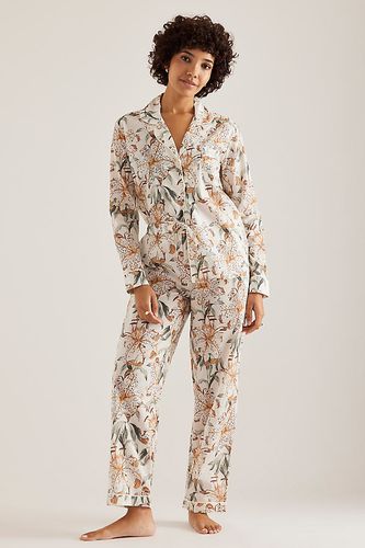 Long-Sleeve Pyjama Set en Beige taille: XS chez Anthropologie - Desmond & Dempsey - Modalova