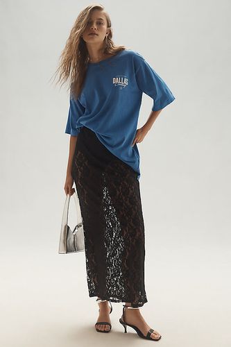 Jupe mi-longue en dentelle transparente en taille: M - By Anthropologie - Modalova