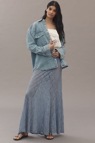 Sheer Tiered Lace Maxi Skirt en taille: XS - By Anthropologie - Modalova