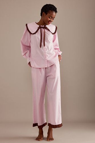 Pyjama coordonné en coton Maria en Pink, taille: Uk 10 chez Anthropologie - Damson Madder - Modalova
