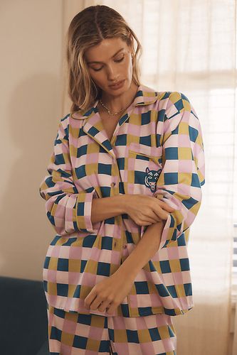 Haut de pyjama à boutons en flanelle taille: XS - By Anthropologie - Modalova