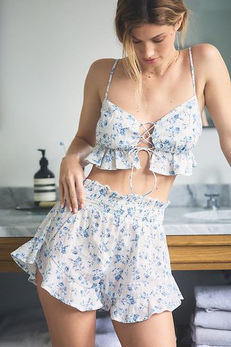 Short de pyjama à fleurs en White, taille: M - Par Anthropologie - Modalova