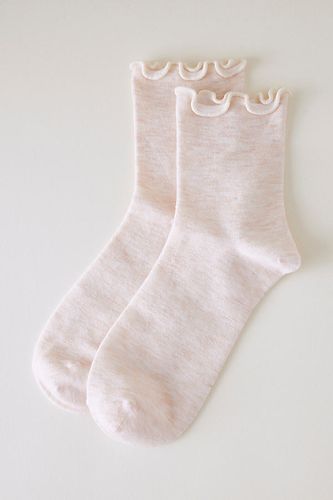 Ruffle Trim Socks en Pink chez Anthropologie - Hansel From Basel - Modalova