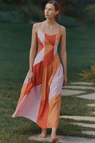 Sleeveless Drop-Waist Midi Dress en Orange taille: XS chez Anthropologie - Celandine - Modalova