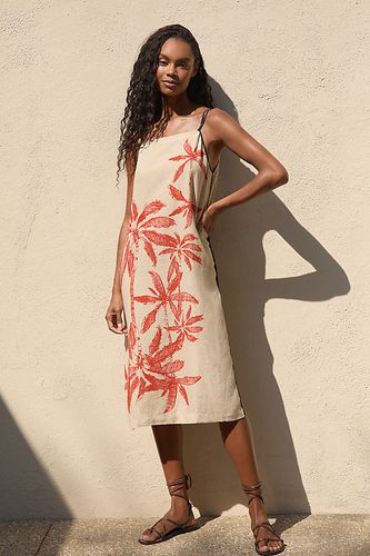 Robe Mi-Longue en Lin Fendue Sur Le Côté Par Anthropologie par taille: XS - By Anthropologie - Modalova