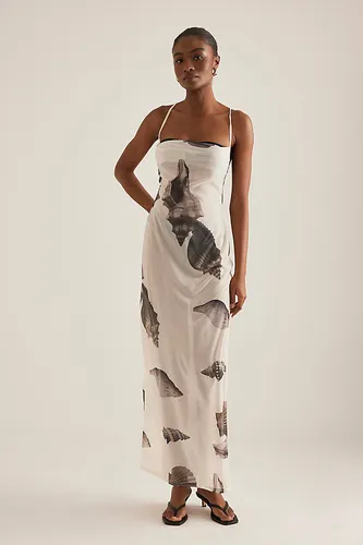 Robe longue en maille imprimée coquillages Madeline taille: Uk 6 chez Anthropologie - 4th & Reckless - Modalova