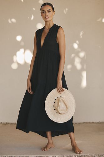 Robe Longue Sans Manches en Gaze à Volants Par Anthropologie par en taille: XS - By Anthropologie - Modalova