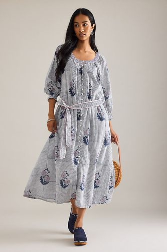 Robe mi-longue boutonnée à ceinture Jasmine taille: S/M chez Anthropologie - Dilli Grey - Modalova