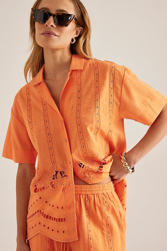 Chemise Martina à Manches Courtes en taille: Uk 6 chez Anthropologie - Damson Madder - Modalova