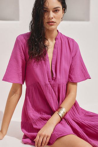 The Kallie Flowy Mini Tunic Dress en Pink taille: XS chez - Anthropologie - Modalova