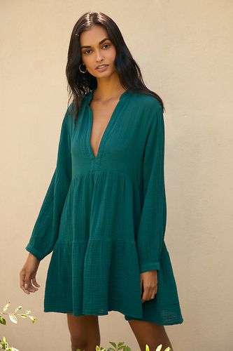 La Robe Tunique Fluide Kallie: Édition Mini par en Blue taille: XS - By Anthropologie - Modalova