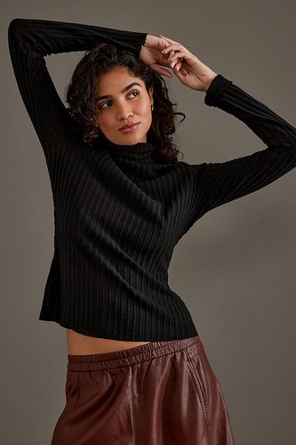 Haut Tricoté Col Roulé Manches Longues en Black taille: XS chez Anthropologie - Pilcro - Modalova