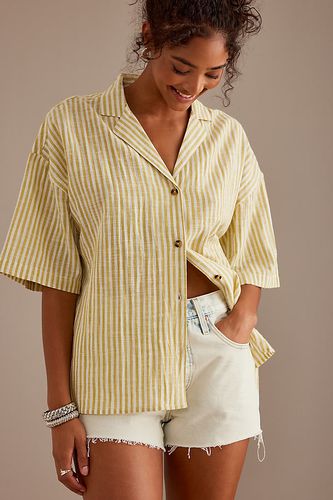 Chemise à manches courtes rayée Beach Side en Yellow taille: M chez Anthropologie - Billabong - Modalova