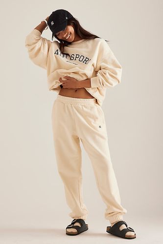 Joggers Daniella à revers en Beige taille: M chez Anthropologie - 4th & Reckless - Modalova