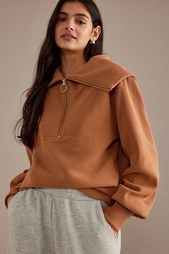 Sweat en jersey côtelé à encolure zippée Vine en taille: L chez Anthropologie - Varley - Modalova