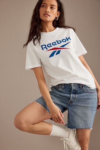 T-shirt à logo Identity en White taille: XS chez Anthropologie - Reebok - Modalova