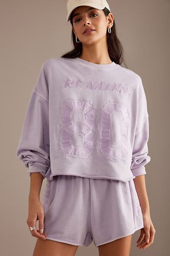 Sweat ras du cou brodé Undercut P. E Nation en Purple taille: L chez Anthropologie - P.E Nation - Modalova