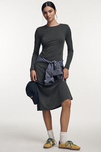 Robe Midi Côté Froncé Manches Coudes Pratique Quotidienne par taille: XS chez Anthropologie - Daily Practice - Modalova